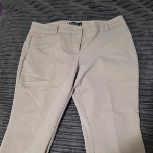 Studio Women's Cream and Tan Trousers